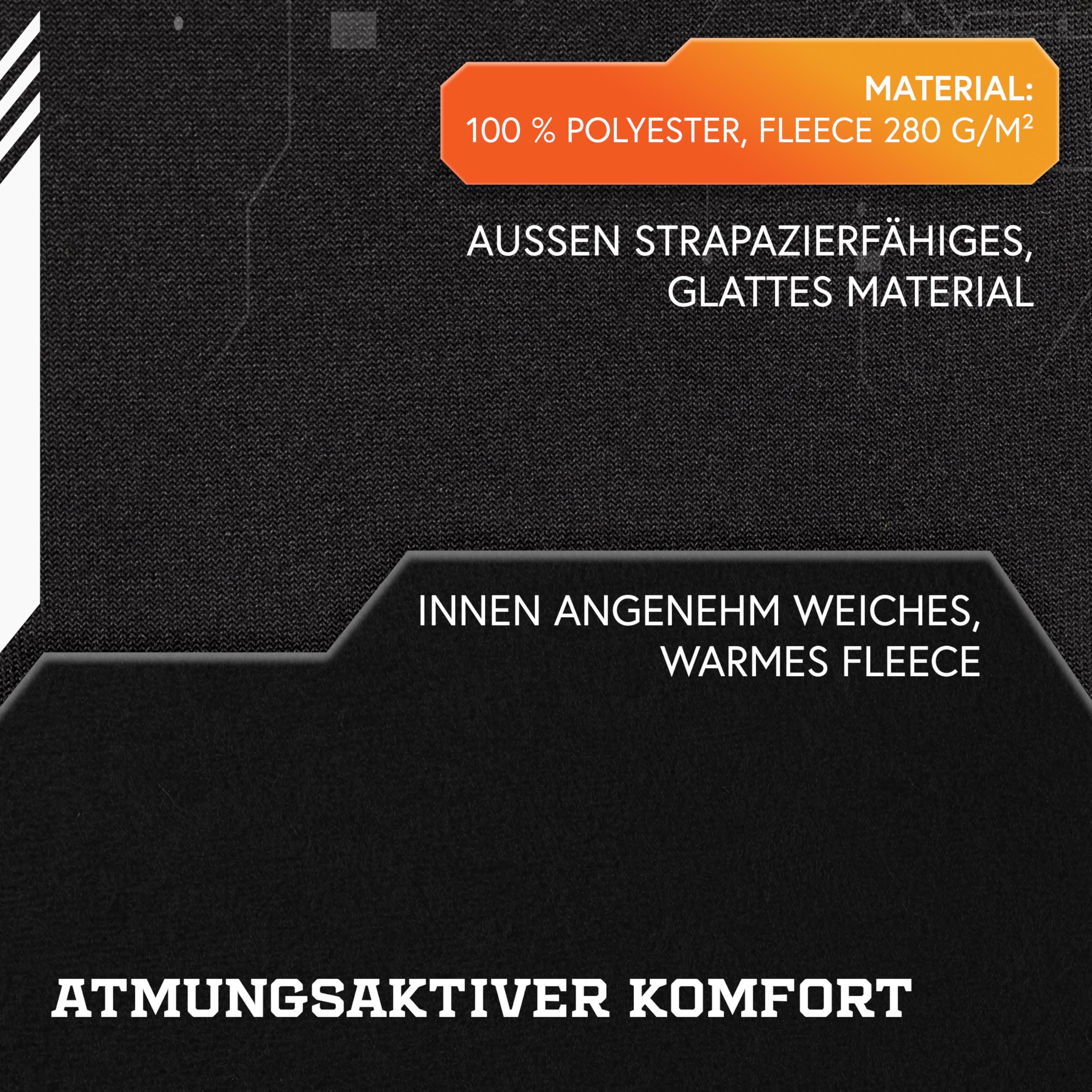 Seven Kings Arbeitshose Herren Schwarz (56) und Kapuzenpullover (XL) mit Kapuze Set - komplet Schutzkleidung für den Bau und für Mechaniker - viele Taschen für Handy, Werkzeug und Alltagsbedarf