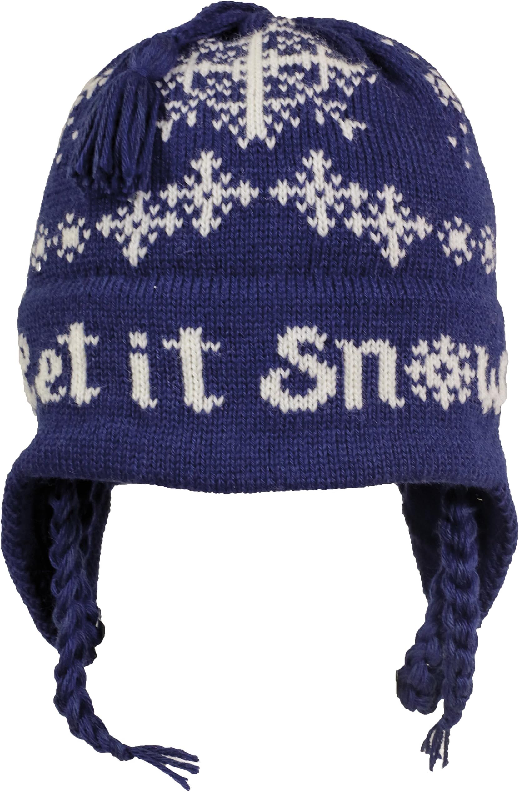 Vermont Originals - Let It Snow, American Made Wool Winter Hat, Navy