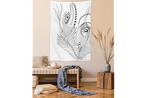 Trippy Surreal Abstract Tapestry: A Mind-Blowing Tapestry for Boho Decor