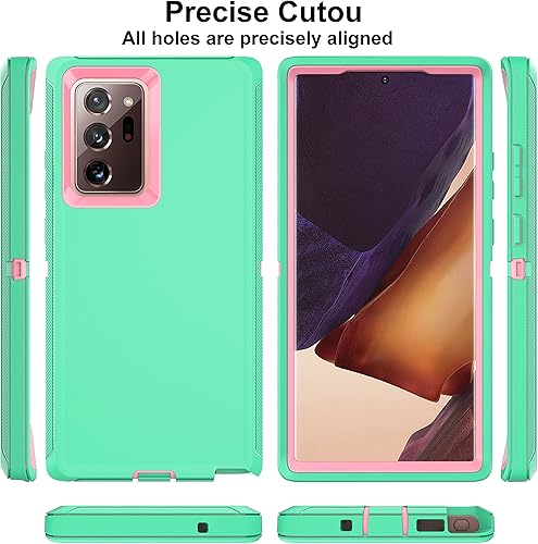 Miniatura 5 de Funda para Note 20 Ultra, Galaxy Note 20 Ultra con protector de pantalla de TPU flexible autorreparable (paquete de 2), funda de protección 3 en 1