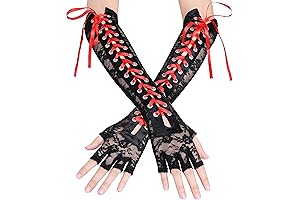Enchanting Victorian Red and Black Gloves: A Timeless Accessory for Sophisticated Souls