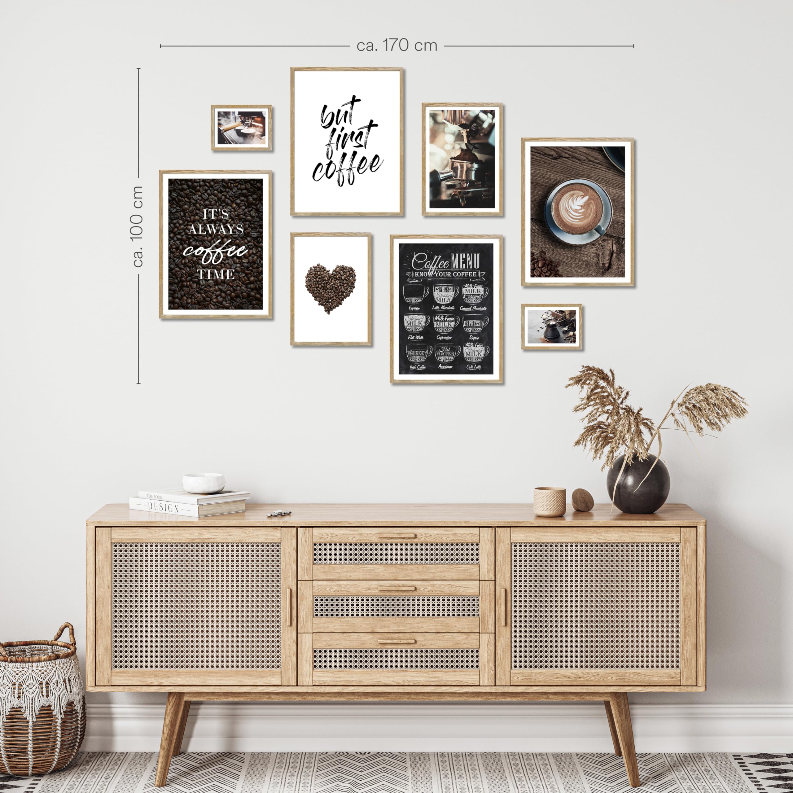 Love & Coffee : Le cœur de chaque cuisine affiches et impressions par Studio Vinja
