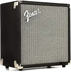 Fender Rumble Amplificador de baixo 15 V3 para baixo, 15 Watts, com garantia de 2 anos, alto-falante de 15 polegadas, com circuito overdrive e interruptor de contorno médio