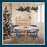 Vista 13 de OEF Furnishings Serie OEF2200 - Sillas plegables de doble bisagra acolchadas de tela de alta calidad para servicio pesado