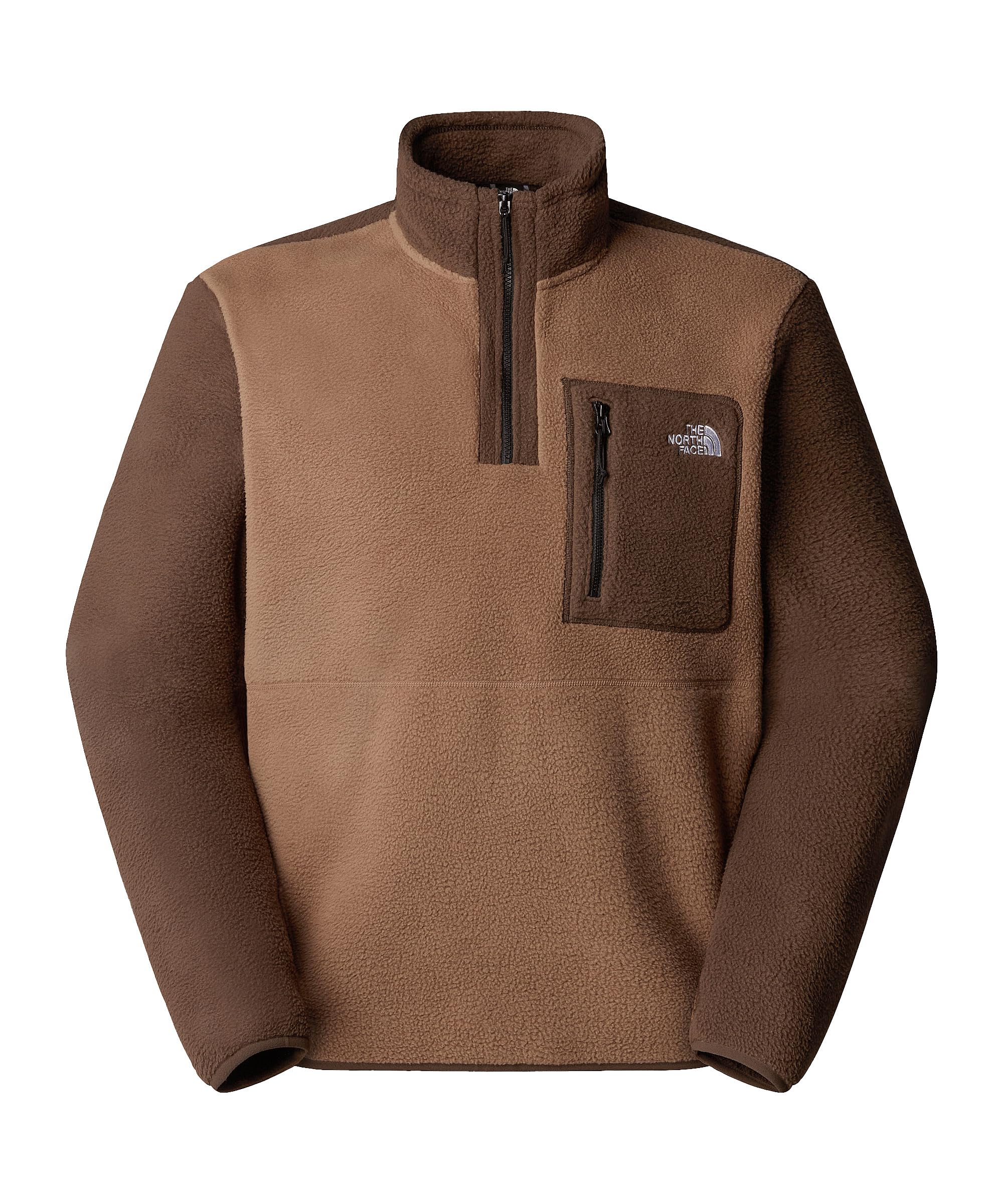 THE NORTH FACE NF0A883S5QA M YUMIORI 1/4 Zip Sweatshirt Herren Latte-Smokey Brown-TNF Größe M