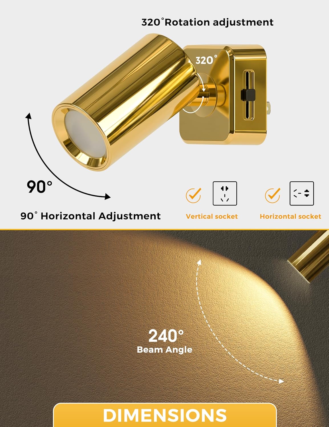 L LOHAS LED Night Lights Plug into Wall,[2-Pack] Wall Spot Lights Indoor | Dusk to Dawn Sensor,3000K Soft White, Night Lights,for Home Decor Party Bathroom,Hallway