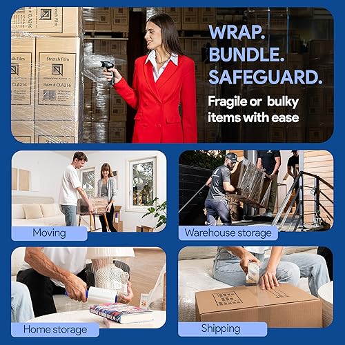 Miniatura 35 de International Plastics Co. Película elástica de plástico de 18 pulgadas 1200 pies 500% de capacidad de estiramiento