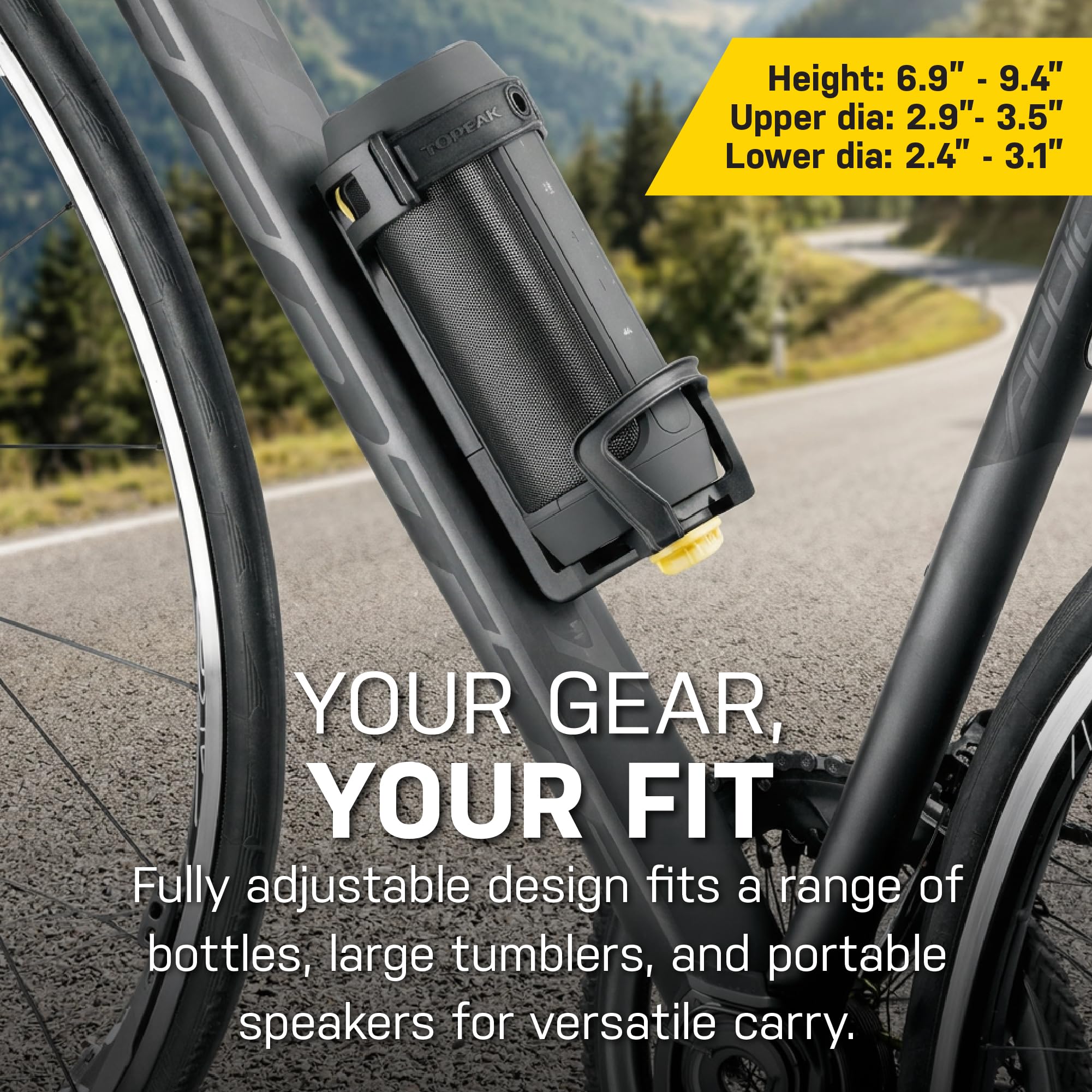 Amazon.com: Topeak Modula Java Bottle Cage, Black, 9.4 x 9 x 19.4