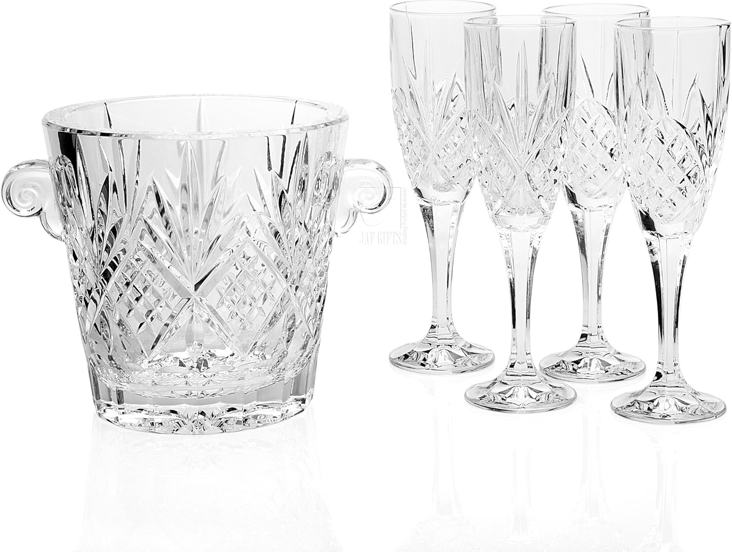 Godinger DUBLIN CHAMPAGNE SET Champagne Flutes Champagne Glasses