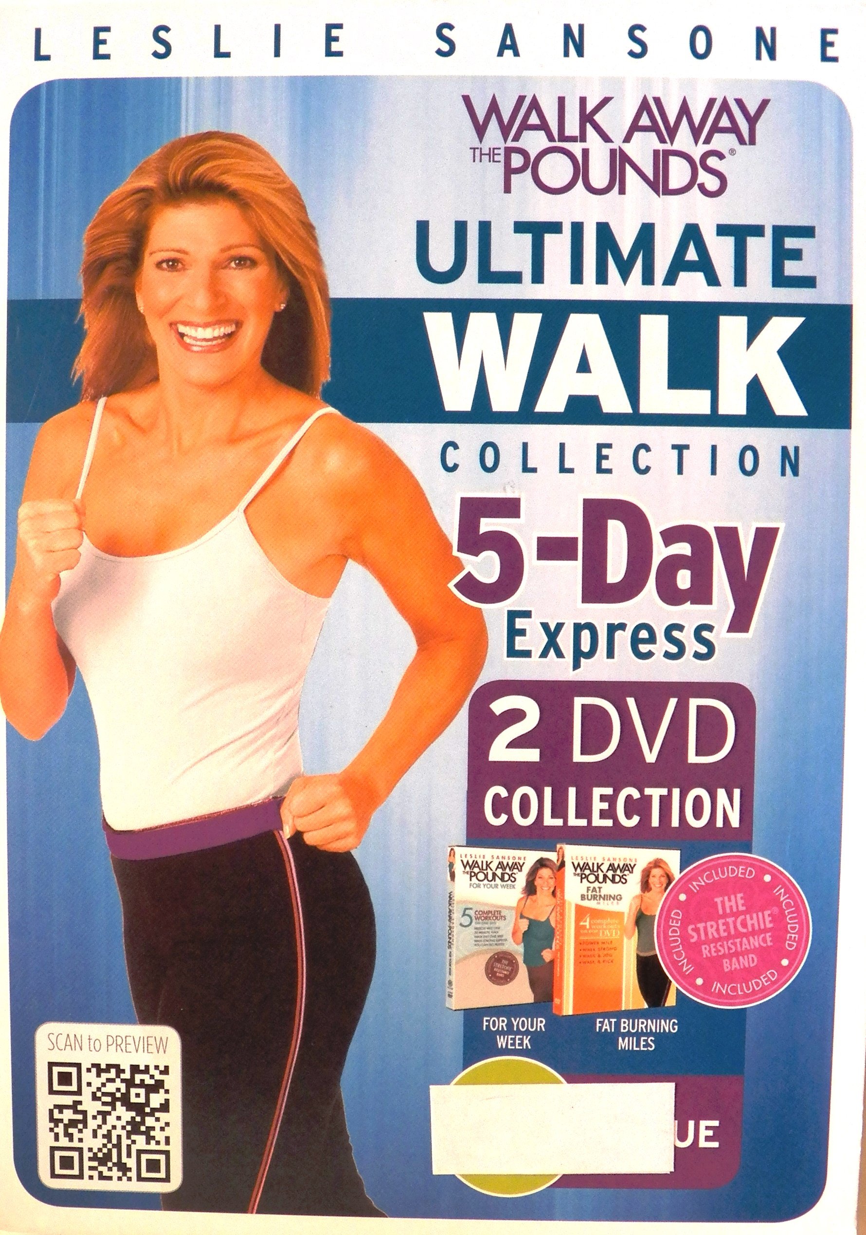Leslie Sansone Ultimate Walk DVD de fitness en casa con plan express de 5 dias importado de USA