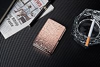 Vista 6 de Caja de cigarrillos de metal vintage clásica/caja de almacenamiento, puede contener 16 piezas de 100 (oro rosa)