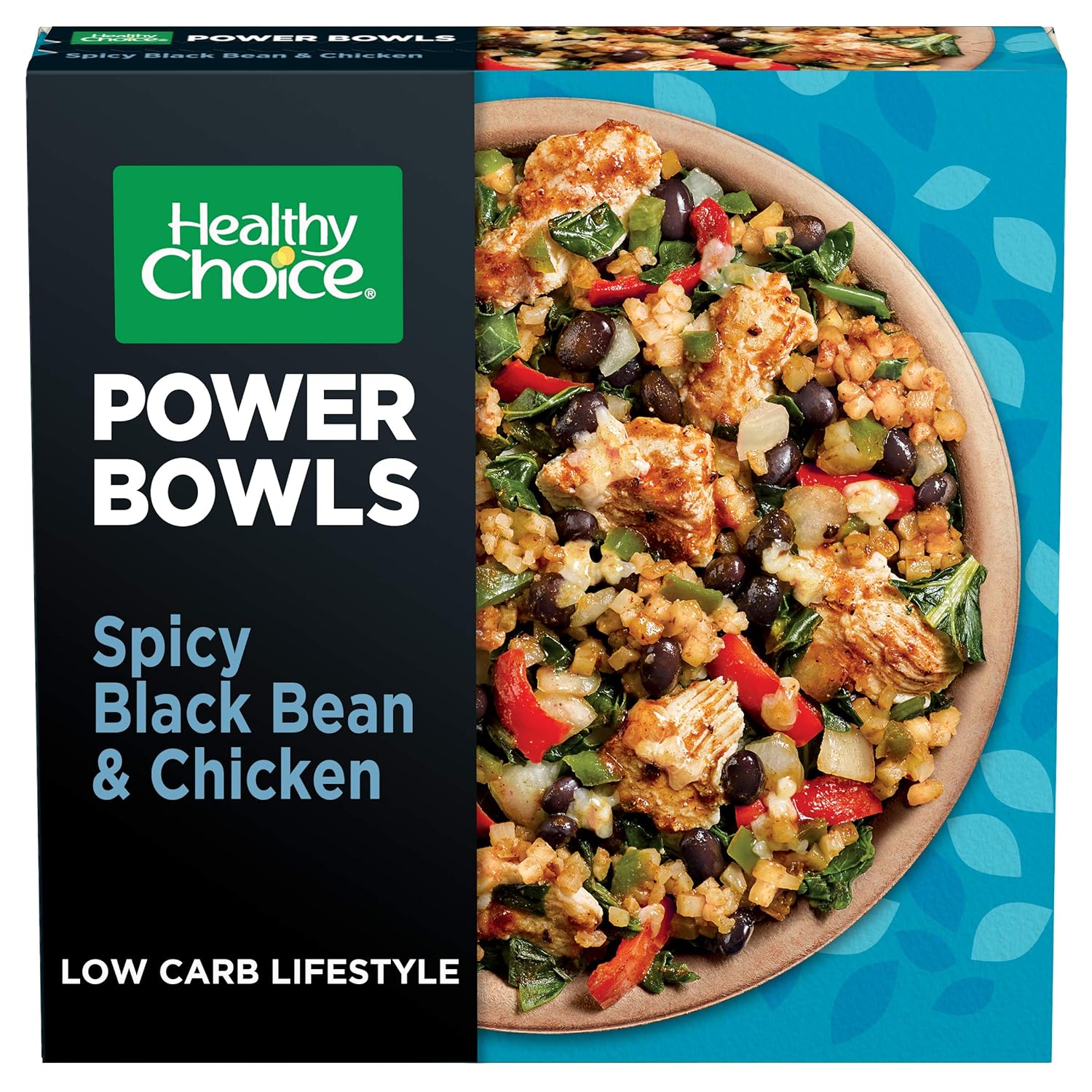 Healthy Choice Power Bowls Spicy Black Bean and Chicken product packaging