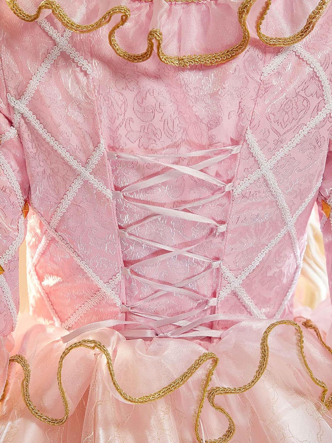 Cosplay.fm Women Princess Cosplay Costume Rococo Ball Gown Victorian Royal Evening Dress Medieval Dress with Crown and Choker