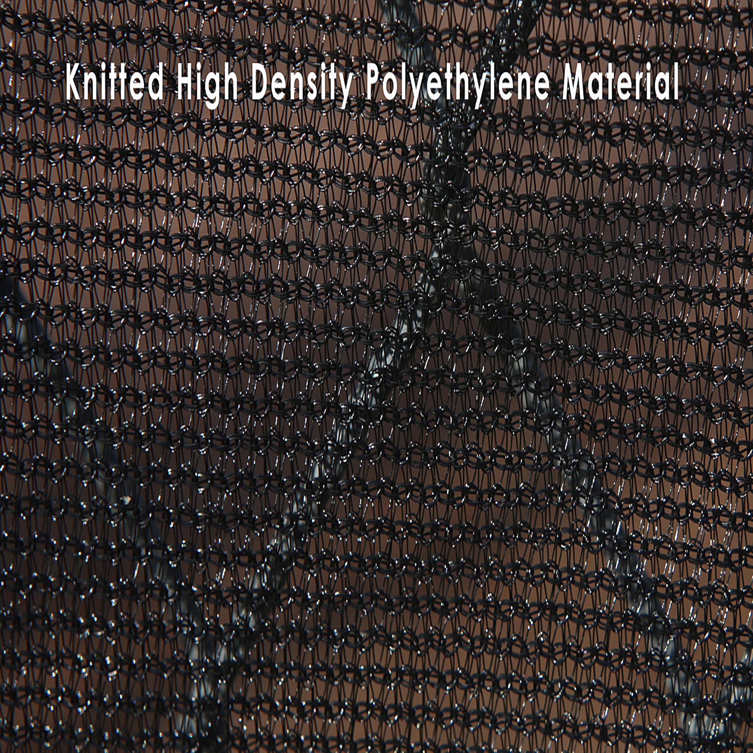 GREEN DECOR Monofilament Fabric Self Fold Baby Kids Safety Net Protector for Balcony & Staircase Railing Guard,Balcony Net Baby Safety Products (Black Color, 2.50X2 MTR) - Image 5 thumbnail