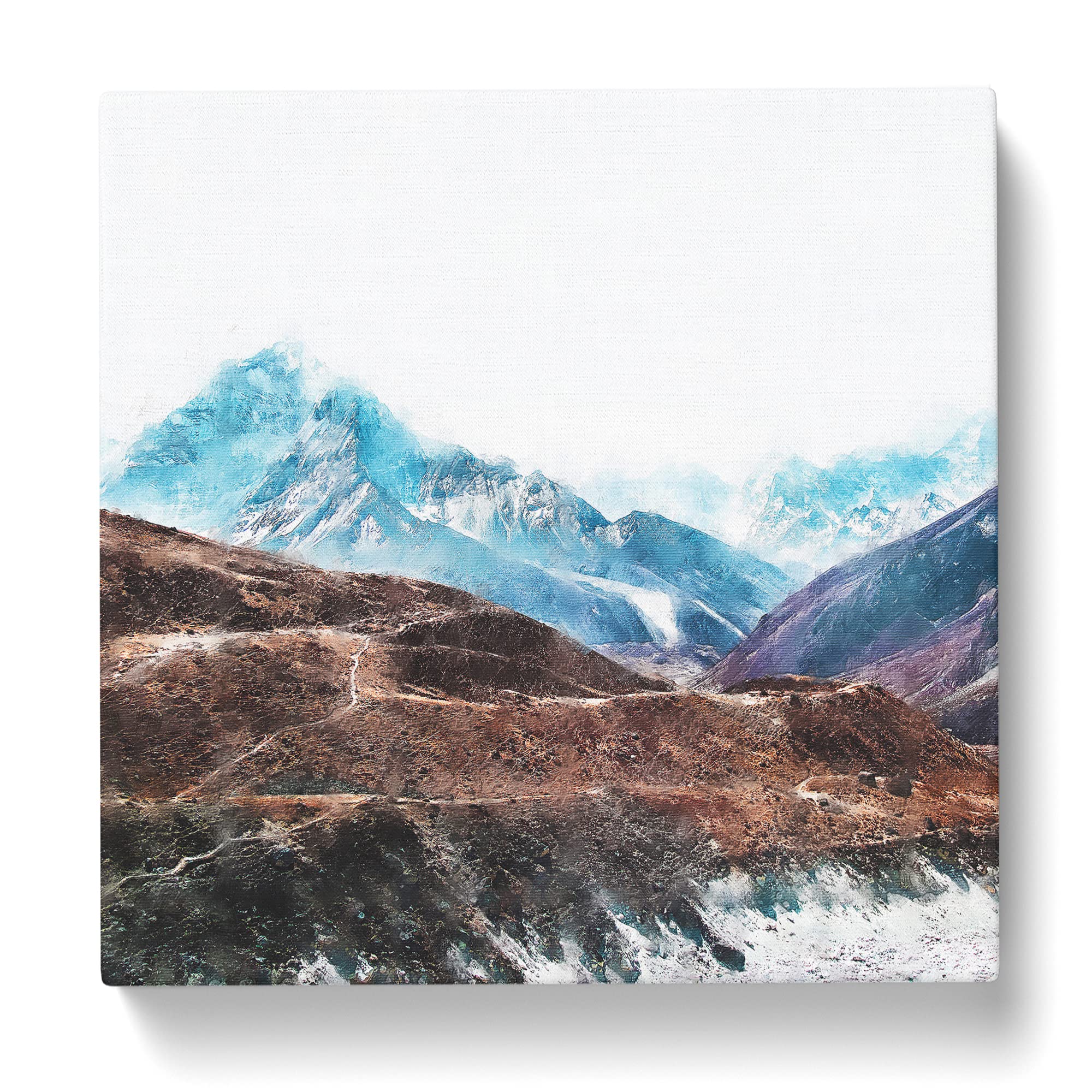Mount Everest in the Himalayas Canvas Print, Mixed, 35L x 35W cm - Image 3