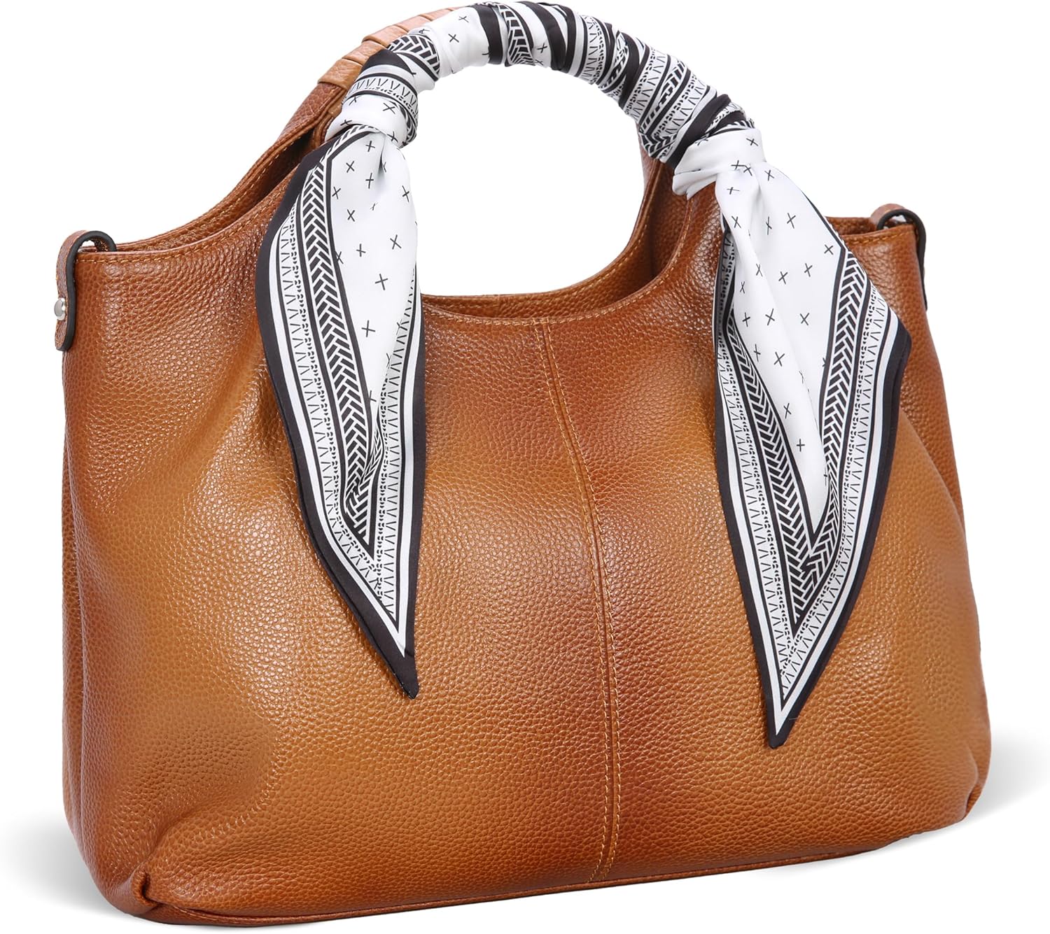 Iswee Designer Purses Women's Handbags Tote Bags Crossbody Bag with Silk Scarf Long Scarf