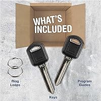 Vista 2 de 2 llaves de repuesto KeylessOption para automóvil 1997 1998 1999 2000 2001 2002 2003 2004 2005 2006 2007 2008 Buick Chevrolet Chevy Oldsmobile