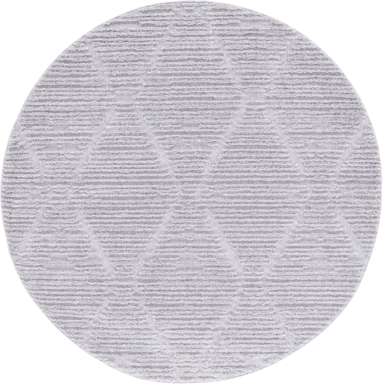 SAFAVIEH Marrakesh Collection Area Rug - 5'3" x 7'6", Grey, Moroccan Trellis Design with Tassel Detail, Non-Shedding & Easy to Clean, Ideal for Living Room, Bedroom, Dining Space (MRK517F)