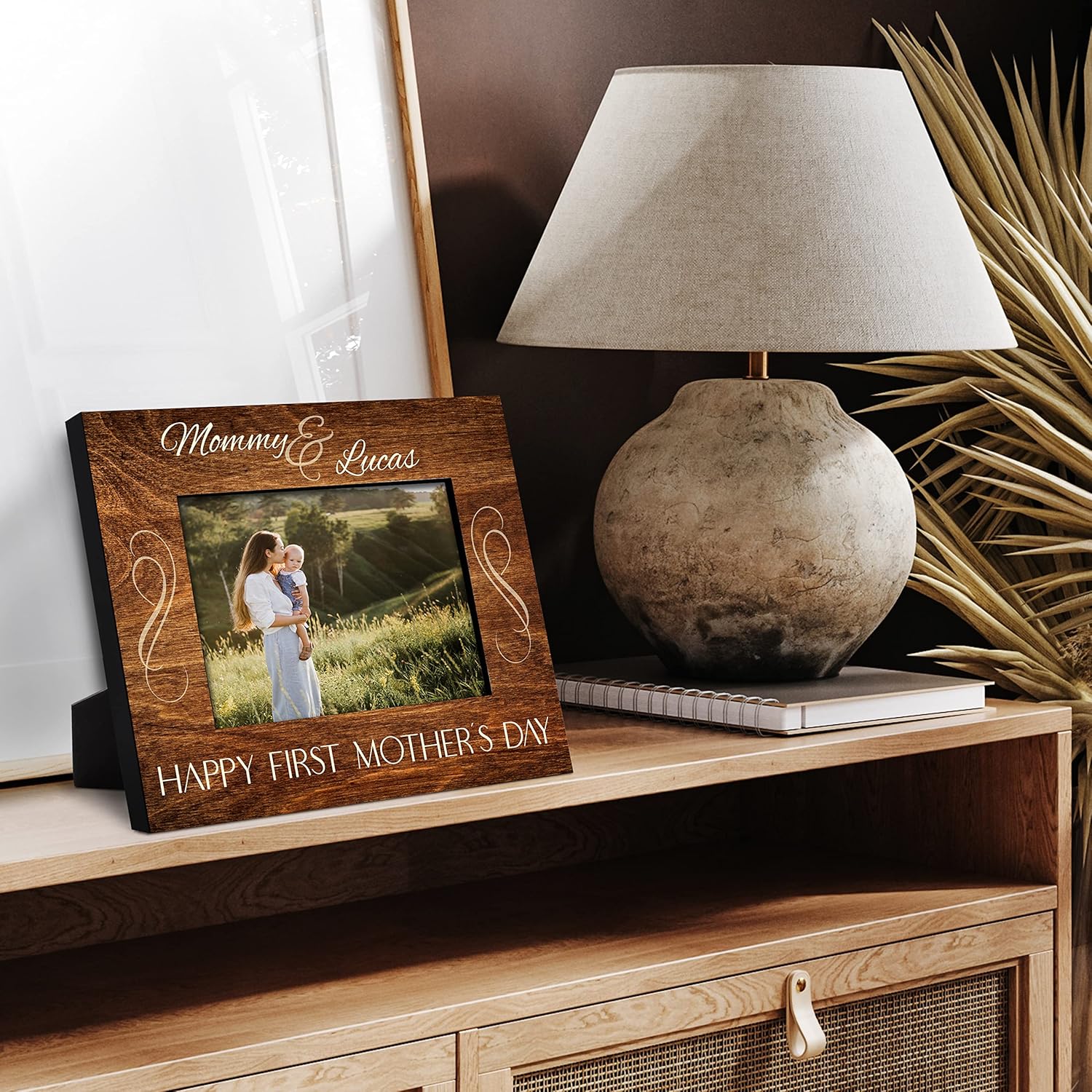 Our First Mother's Day - Personalized First Mother's Day Picture Frame with Names, Date - 6 Designs, 2 Sizes - New Mom Gifts 1 Multi 8 x 10 Inch