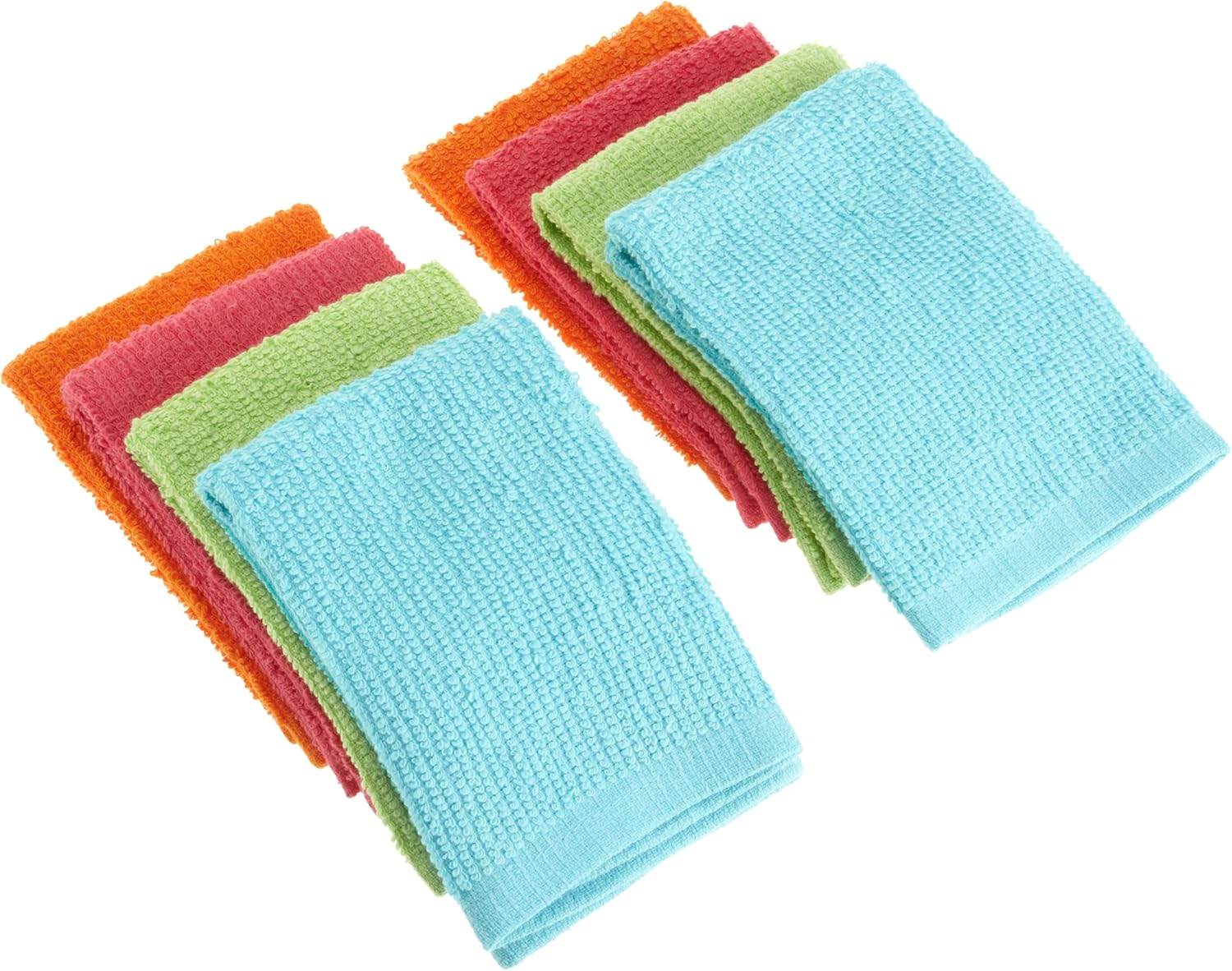 DII Bright Utility Bar Mop Dishcloth, Set of 8 Home & Kitchen