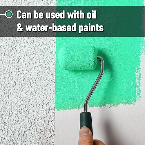 Miniatura 5 de Bates Choice Cubiertas para rodillos de pintura de espuma, 2 pulgadas, paquete de 12, mini cubiertas de rodillos de pintura de alta densidad