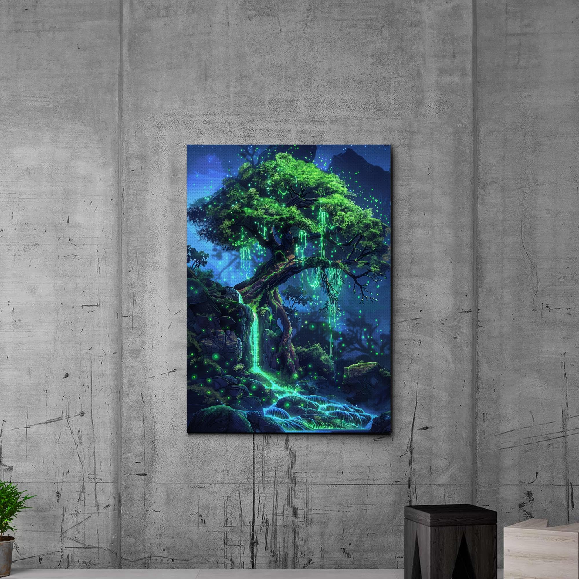 Abstract Mandala Canvas Wall Art Print For Bedroom Living Room Decor