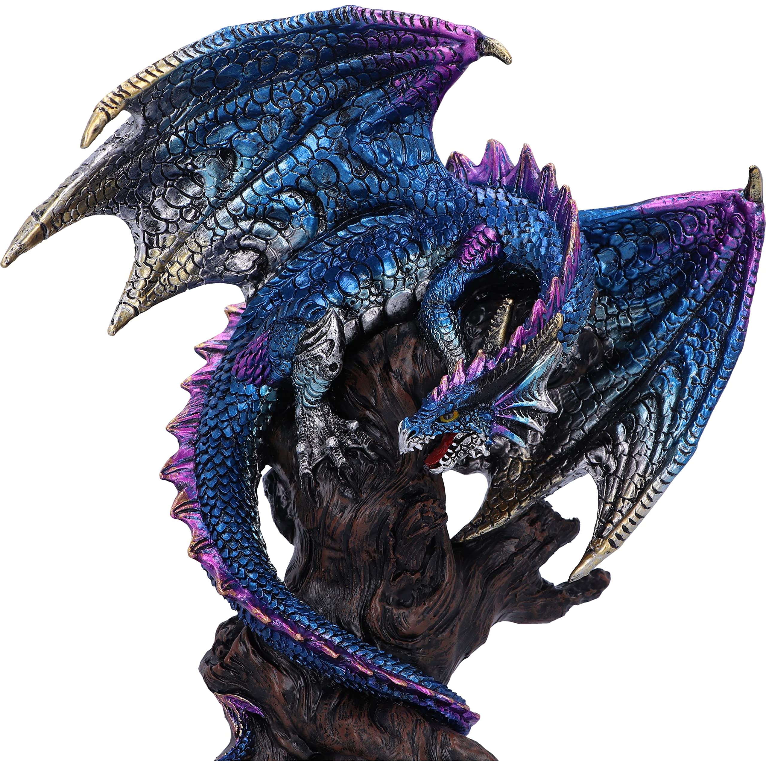 Nemesis Now Ealdwoode Figur 27,5 cm, Kunstharz, Drachen-Skulptur, Gothic-Fantasie-Merchandise, aus feinstem Kunstharz, handbemalt