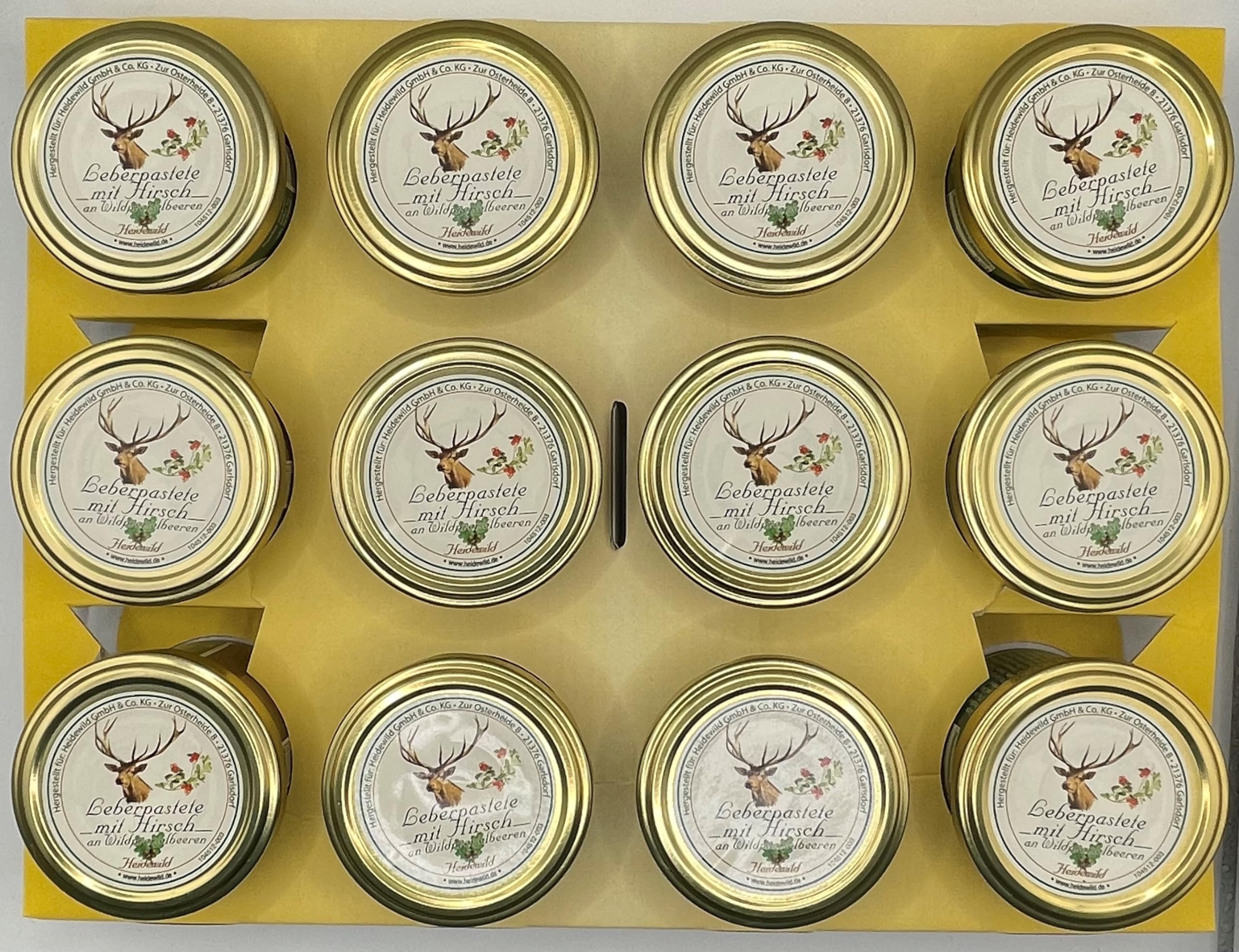 12er Tray Leberpastete mit Hirsch an Wildpreiselbeeren