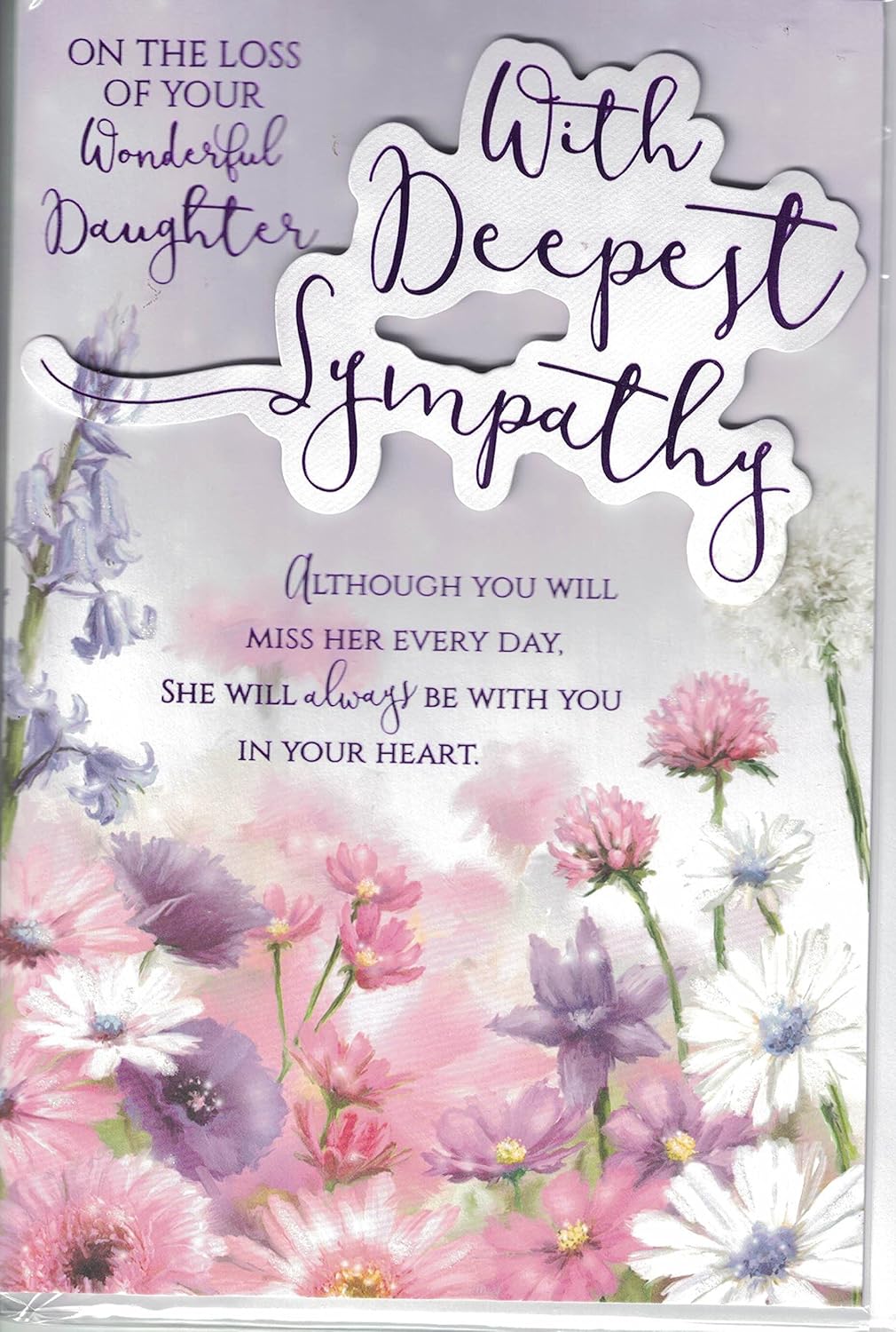 Prelude Sympathy Card On The Loss Of Your Wonderful Daughter With