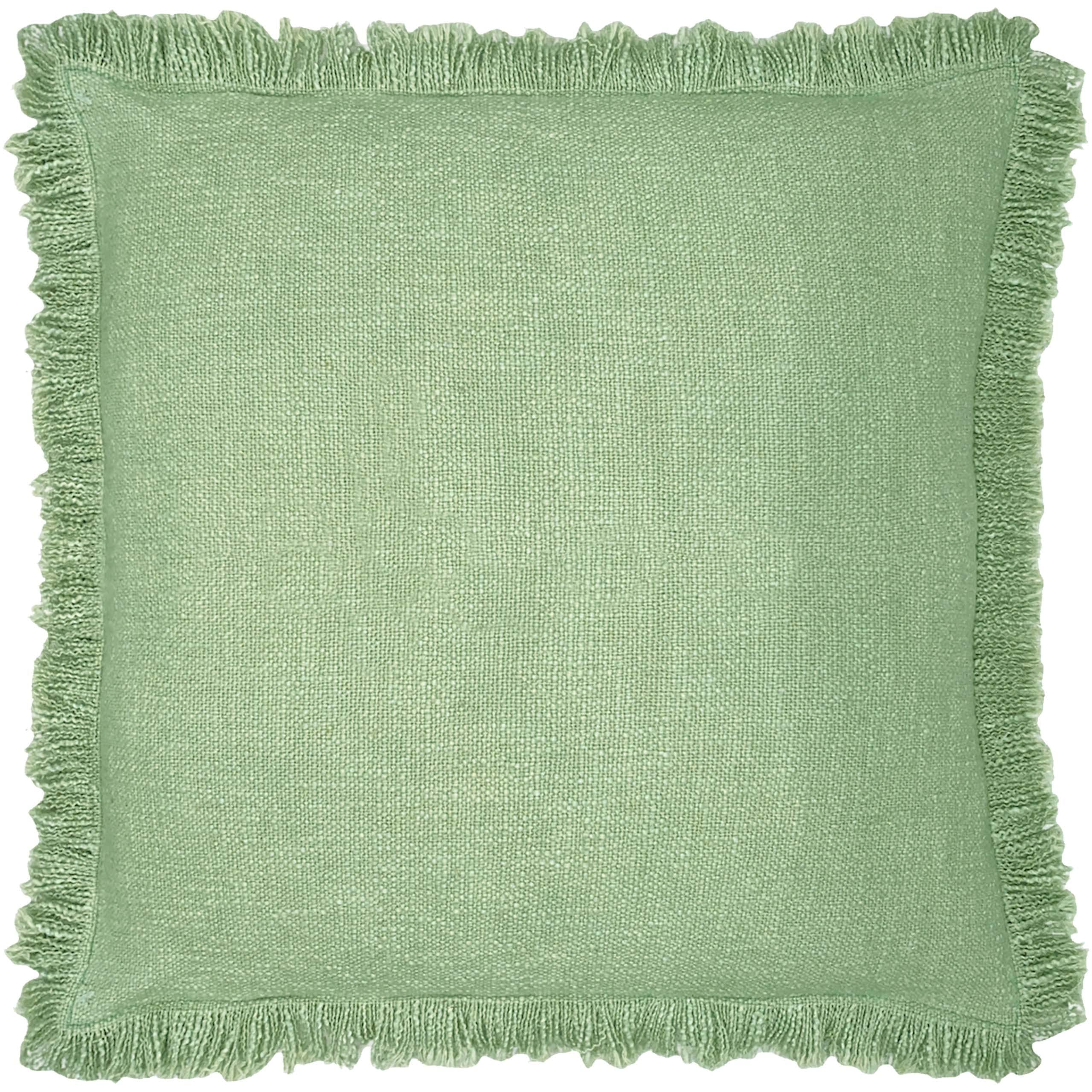 furn. Korin - Funda de cojín, algodón, eucalipto, 50 x 50 cm