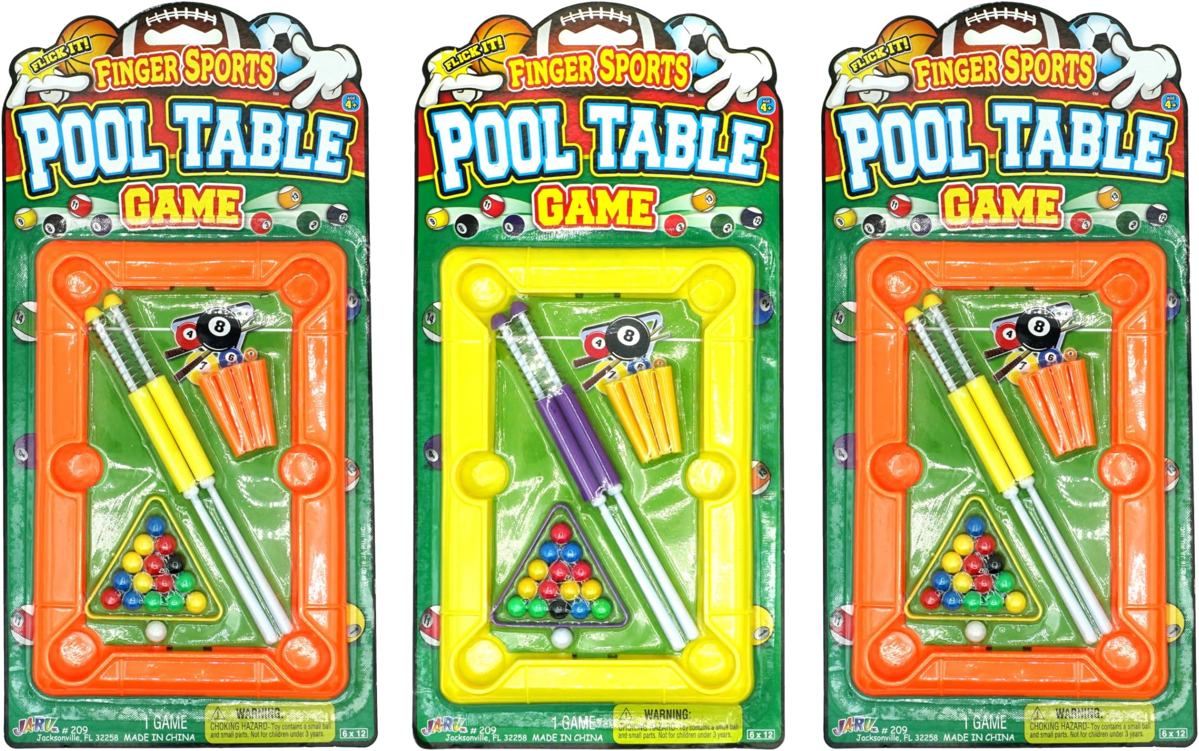JA-RU 12 Inch Mini Pool Table Set (Mini Billiards) w/ 2 Cue Stick & Pool Balls. Portable Travel Size Mini Arcade Game. Office Desk Toys & Tabletop Games. Party Favors. 209