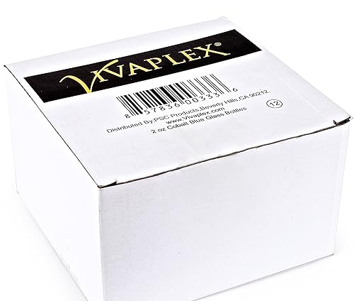 Miniatura 2 de 12 botellas de vidrio azul cobalto con goteros de vidrio para 2 oz