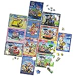 Spin Master Games, PAW Patrol Puzzles 12-Pack, 24, 48, & 100 Pieces, Kids Puzzles, Featuring Chase, Marshall, Skye, Everest, Rubble, Zuma, Rocky, for Ages 4 & Up