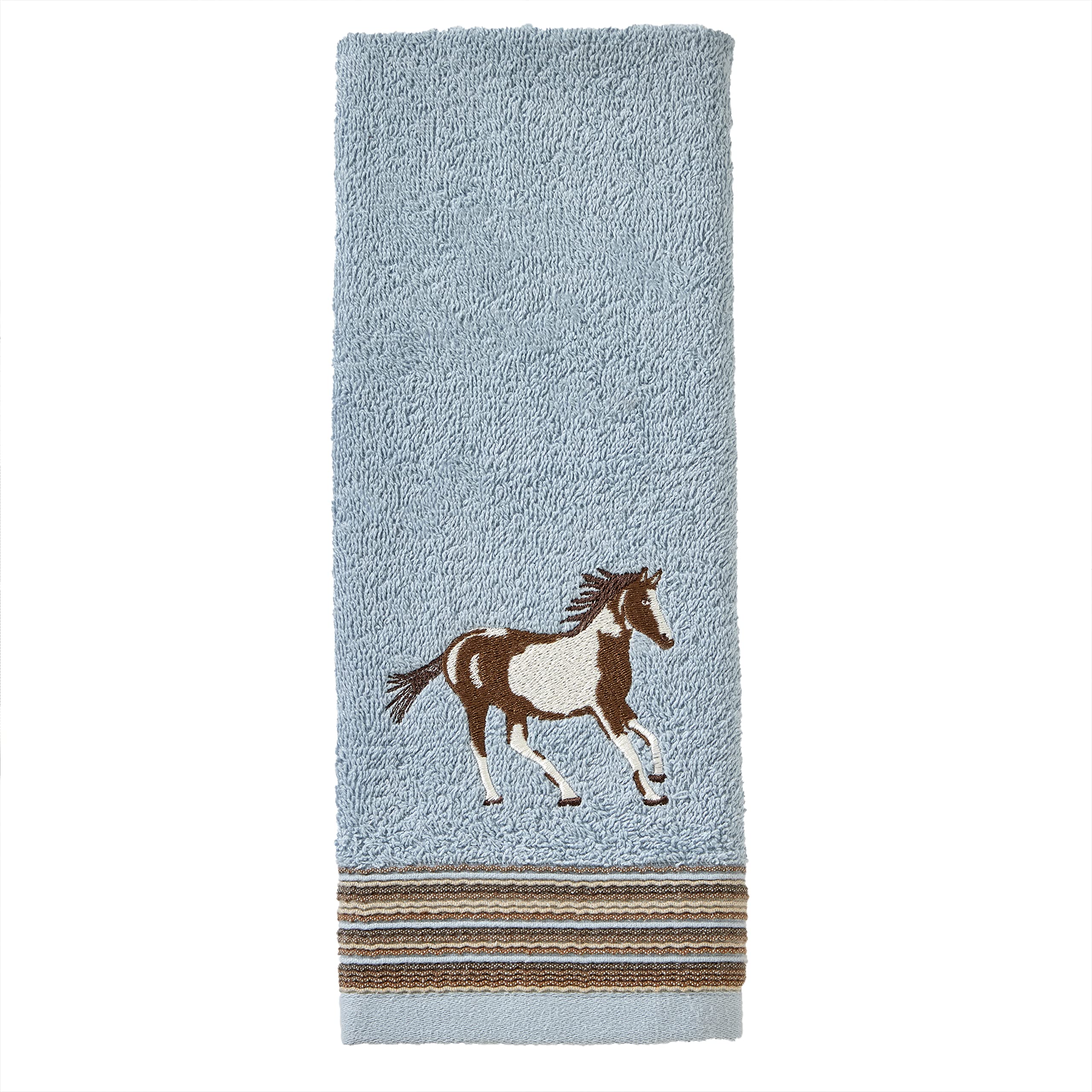 SKL Home by Saturday Knight Ltd. Horse Country Hand Towel,Blue Small