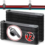 108pcs Câblodistribution réutilisable: Straps Tidy up Câblés, Plus de Mess, Long-Lasting, Strengthly Sticking, Multi-Purpose, Crochet réglable et Loop Wire Organizers pour la maison et le bureau
