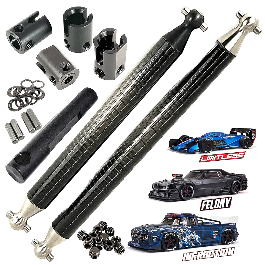 PERFECT PASS Carbon Fiber Driveshafts for Arrma Infraction