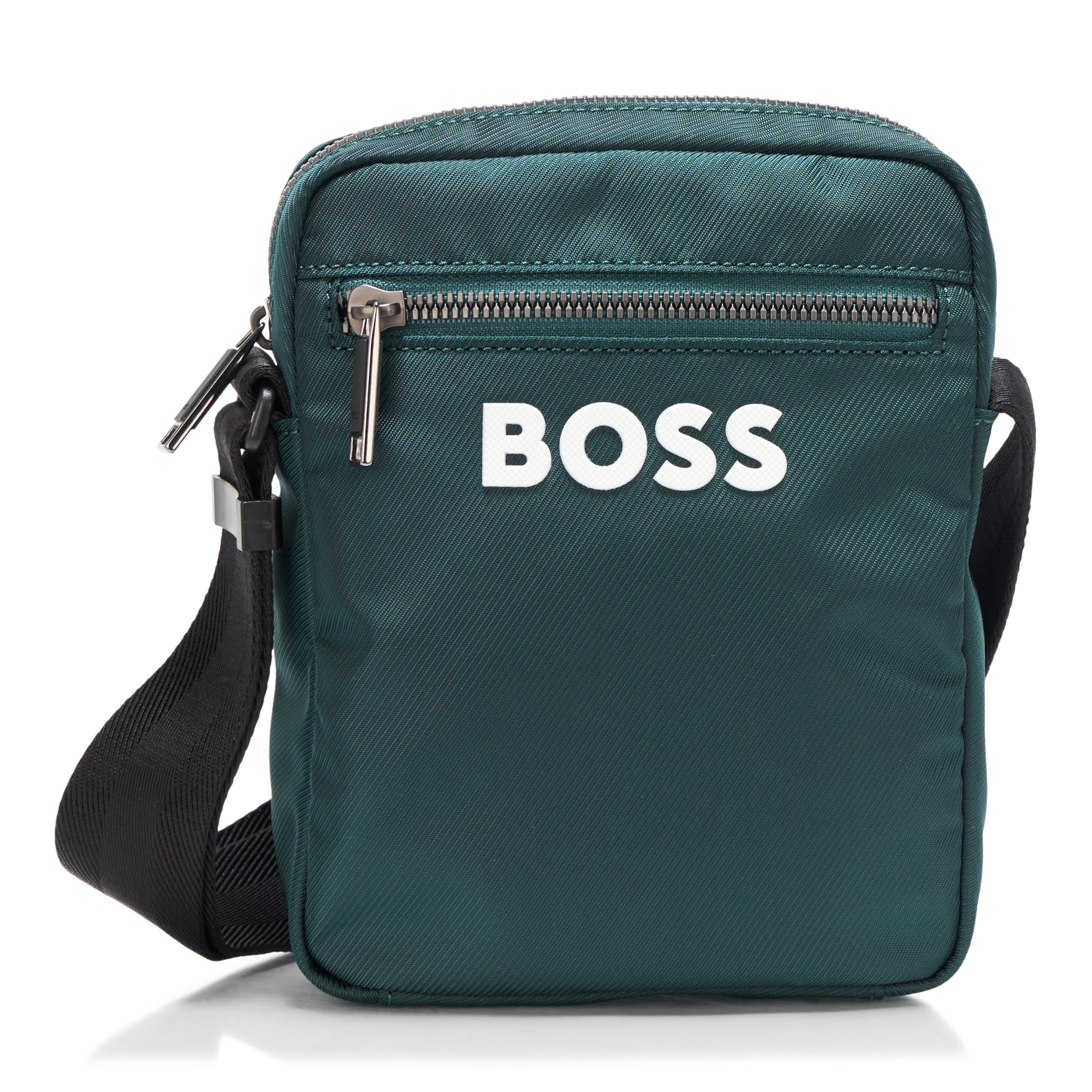 

                                                    BOSS Catch Nylon Small Crossbody Bag, pewter green