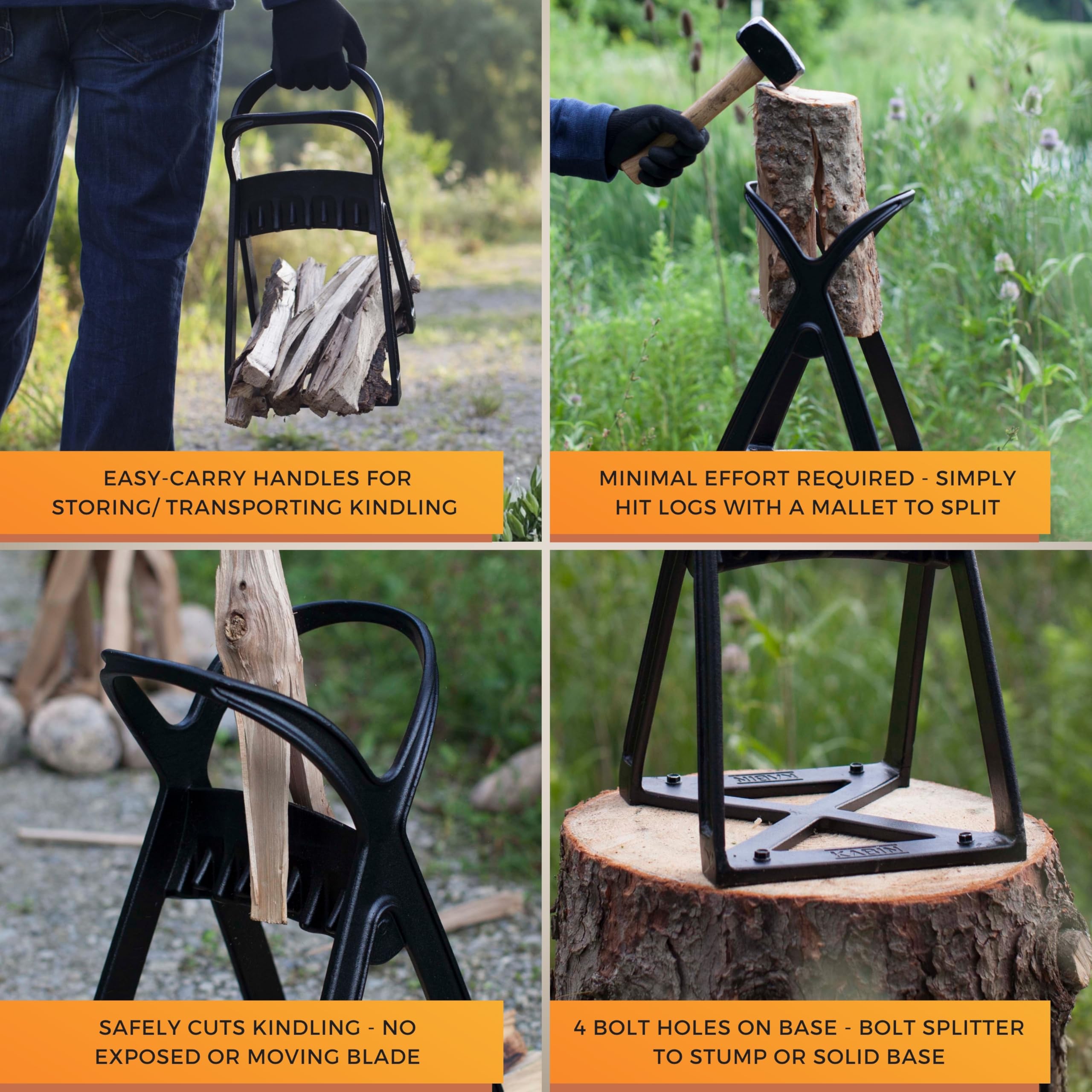 Amazon.com : KABIN Kindle Quick Compact Log Splitter - Manual