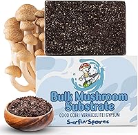 Surfin' Spores 5lb Premium CVG Mushroom Substrate - Pasteurized Coco Coir Vermiculite Gypsum Blend for Monotub & Bag Grows