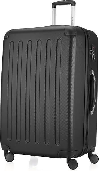 Hauptstadtkoffer Spree - Großer Hartschalen-Koffer, TSA, 4 Doppel-Rollen, Trolley, Rollkoffer, Reisekoffer, Volumenerweiterung, 75 cm, 119 Liter, Schwarz - 4
