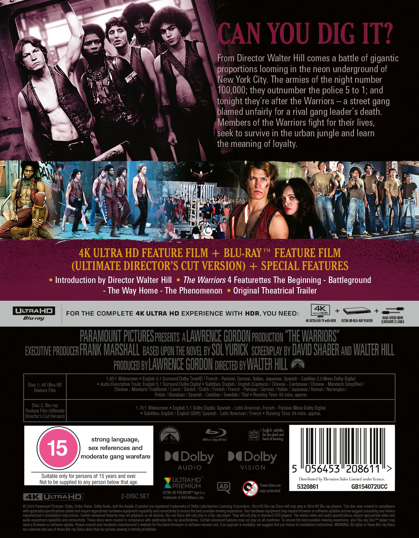 The Warriors 4K UHD [Region A & B & C]