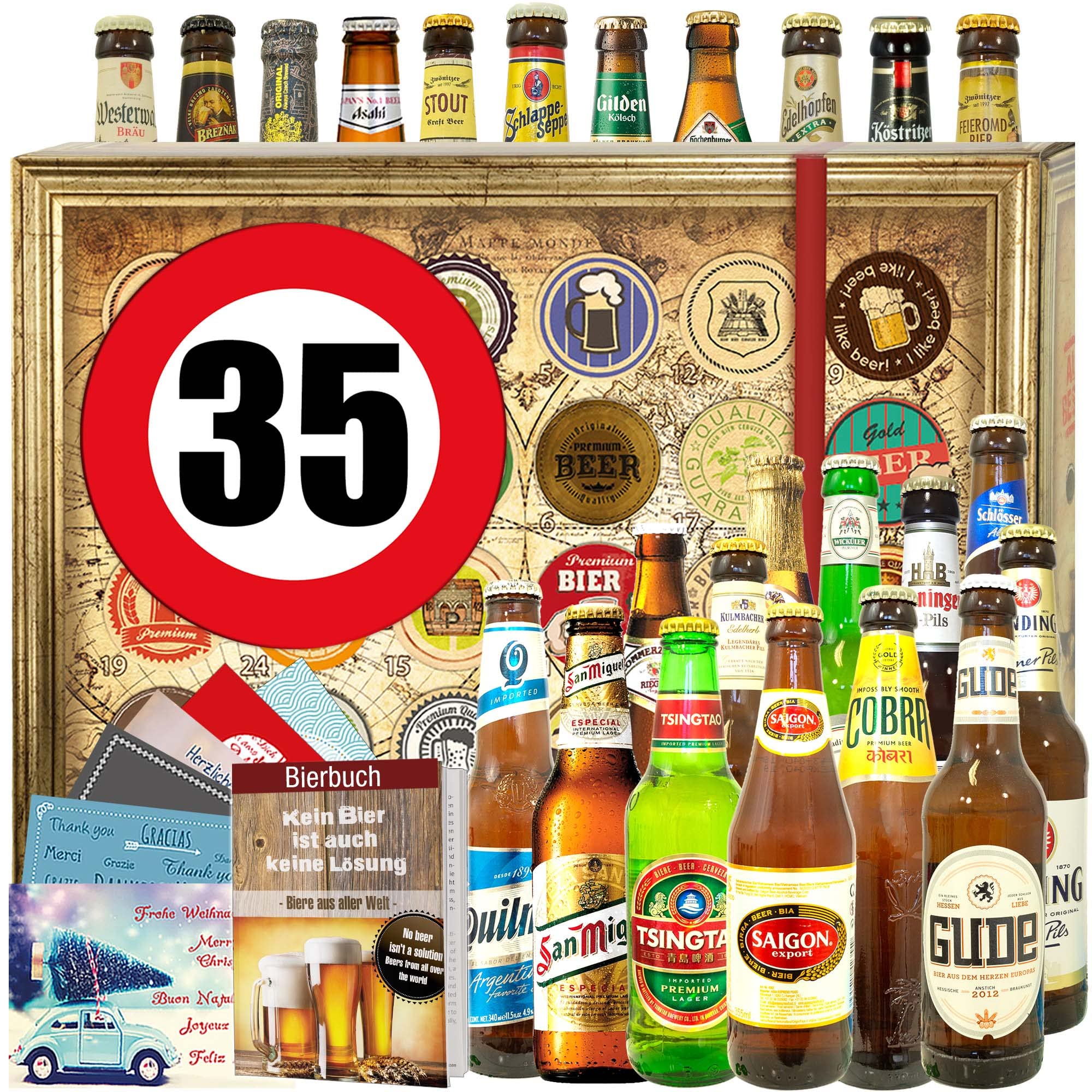 Ideen 35. Geburtstag Mann/Biere DE und Welt/Geschenke 35. Geburtstag Frau/Weihnachtskalender 2024 2025 Bier