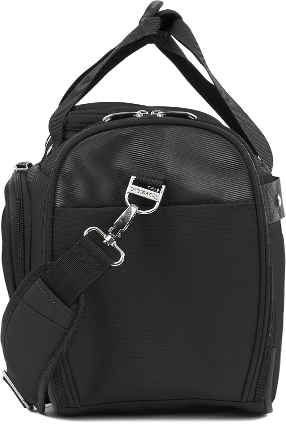Travelpro Maxlite 5 Softside 2pc Set Expandable Carry On Upright 2 Wheel Luggage/Soft Underseat Tote, Lightweight Suitcase, Men and Women, Black