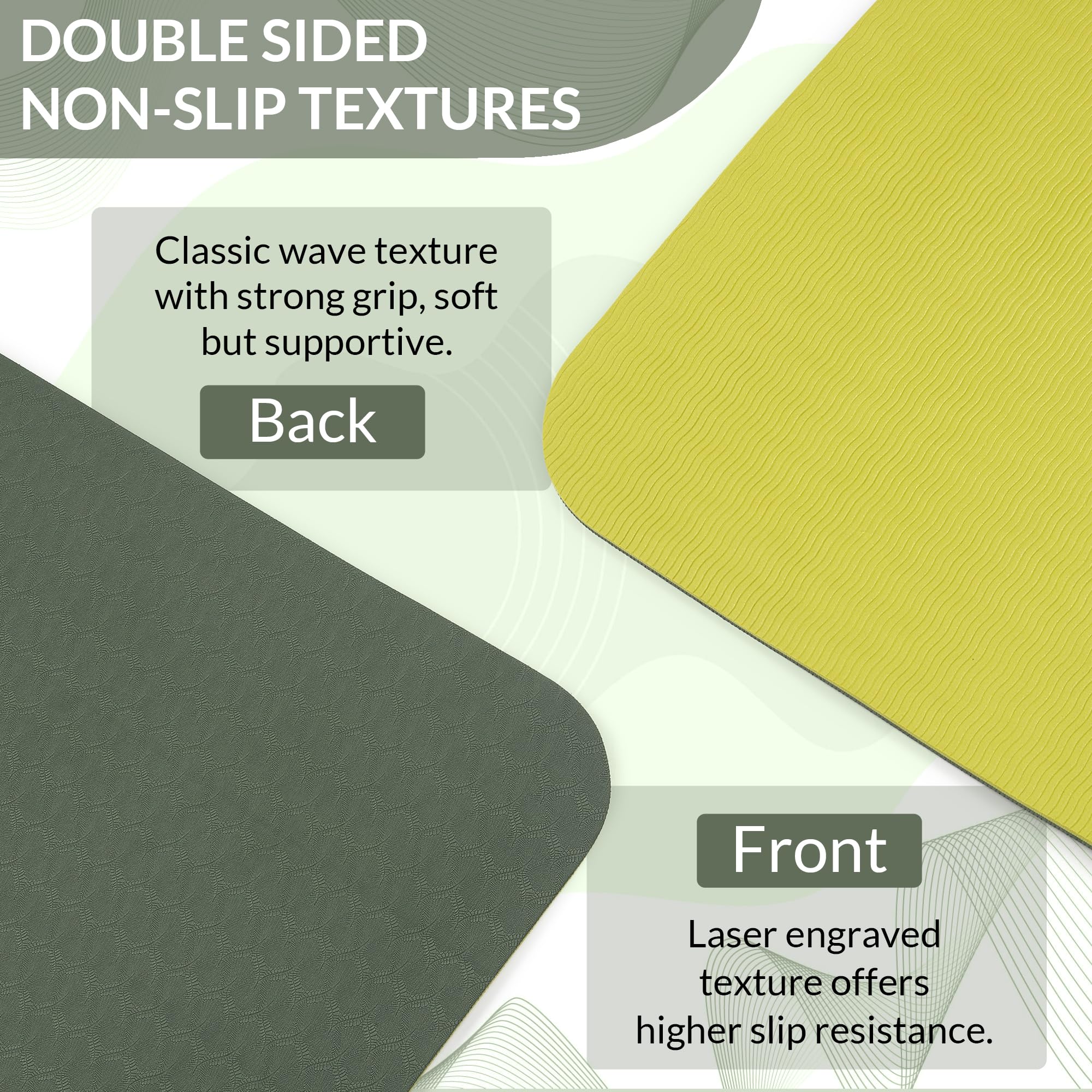 Dual Color Yoga Mat - Anti-Slip & Portable -3 Dual Color Yoga Mat - Anti-Slip & Portable -3