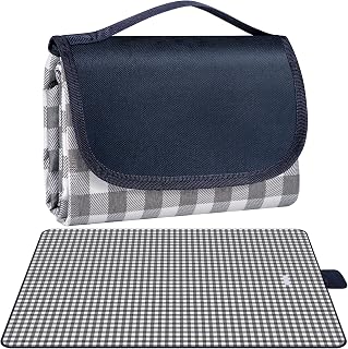 BARTHKIT Picnic Blankets Extra Large, Beach Blanket Waterproof, 77"x79" Sandproof Beach Mat Foldable Outdoor Blanket Lightweight Travel Mat for Picnic, Camping, Park, Lawn