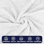 Elegant Comfort Coton Premium 6-Piece Ensemble de serviettes, y compris 2 Vaisselle, 2 Serviettes et serviettes à main 2 Serviettes de bain, 100% Coton turc - Serviettes très absorbantes et super douces pour salle de bain, blanc