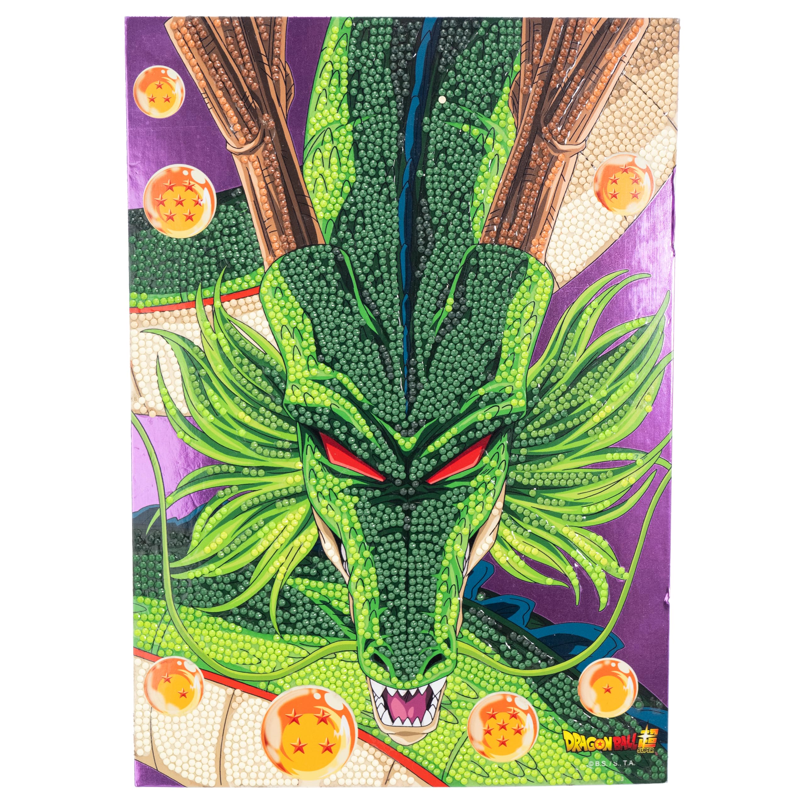 DIAMANTINY - Dragon Ball Battle - Kit crea il Mosaico, Attività Crystal Art, 1 quadro