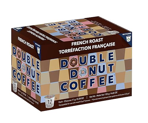 Miniatura 52 de Double Donut Coffee Paquete variado – Cápsulas de café reciclables con sabor a una sola porción, 24 unidades para cafeteras Keurig K-Cup
