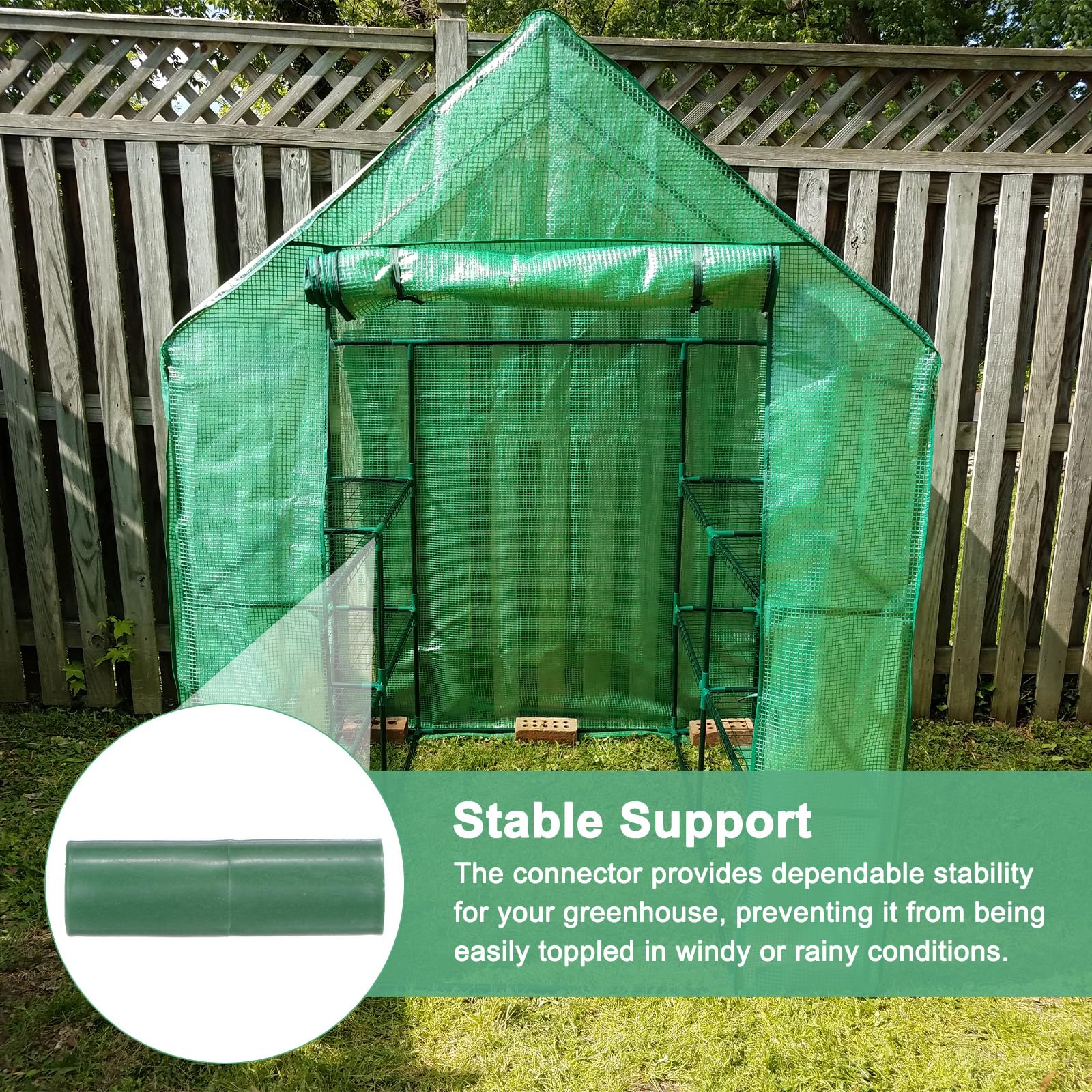 M METERXITY 4 Pcs 16mm Greenhouse Frame Building Connectors - Image 4
