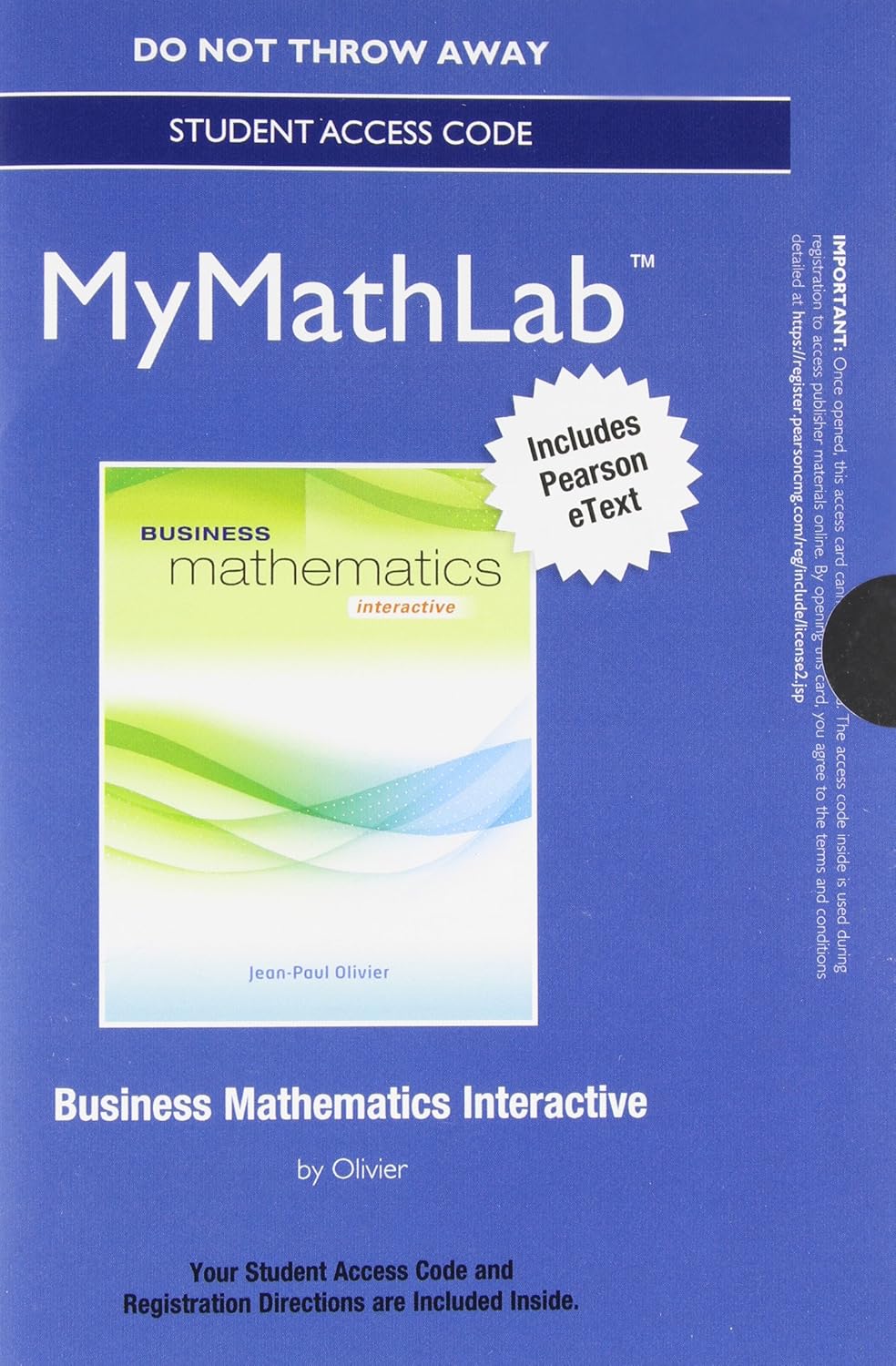 MyMathLab without Pearson eText Standalone Access Card 12 months